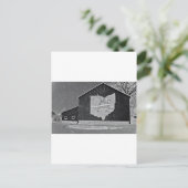 Ohio Barn in de winter Briefkaart (Staand voorkant)