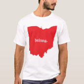 Ohio Belong State Map T-Shirt (Voorkant)