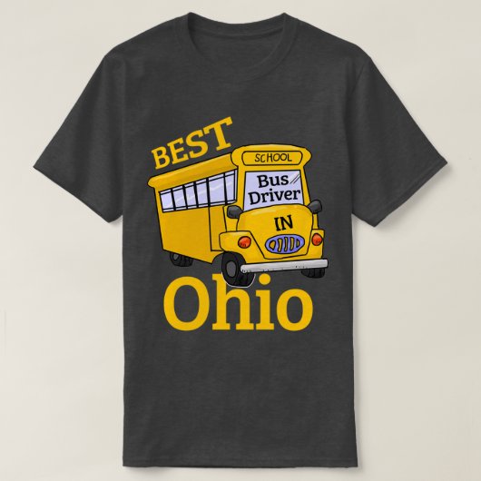 Ohio Best School Bus Driver T-shirt (Design voorkant)