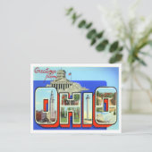 Ohio Big Letters Briefkaart (Staand voorkant)