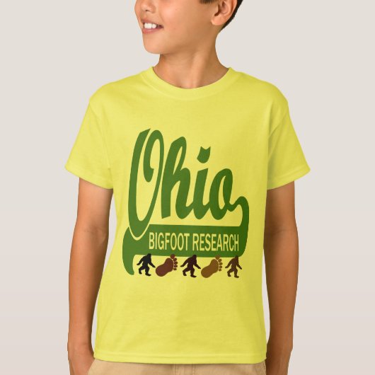 Ohio Bigfoot Research T-shirt (Voorkant)