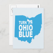 Ohio Blue Briefkaart draaien | Stemstaat progressi (Voorkant / Achterkant)