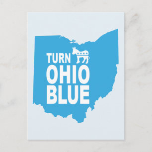 Ohio Blue Briefkaart draaien Stemstaat progressi