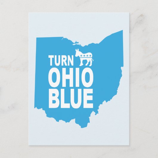 Ohio Blue Briefkaart draaien | Stemstaat progressi (Voorkant)