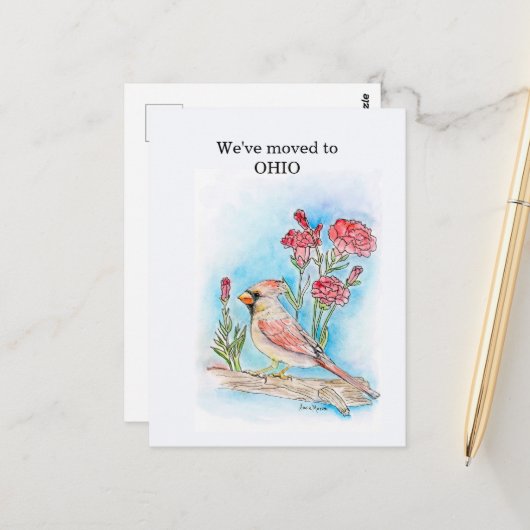 Ohio Briefkaart (Voorkant / Achterkant in situ)