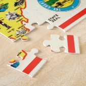 Ohio Briefkaart Kaart Jigsaw Puzzel (Zijkant)