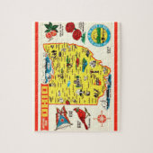Ohio Briefkaart Kaart Jigsaw Puzzel (Verticaal)