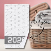 Ohio Buckeye Grijs en Wit Handdoek