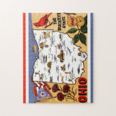 Ohio Buckeye Staat 11x14 Ansichtkaart Legpuzzel (Verticaal)