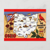 Ohio Buckeye State Ansichtkaart Briefkaart (Voorkant)