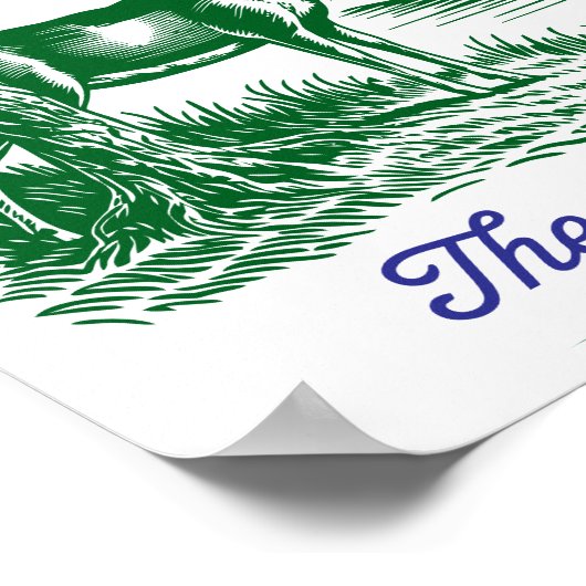 Ohio Buckeye State Deer & Nature Design Poster (Hoek)