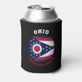 OHIO BUCKEYE STATE FLAG BLIKJESKOELER (Blikje Achterkant)