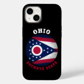 OHIO BUCKEYE STATE FLAG Case-Mate iPhone CASE (Achterkant)