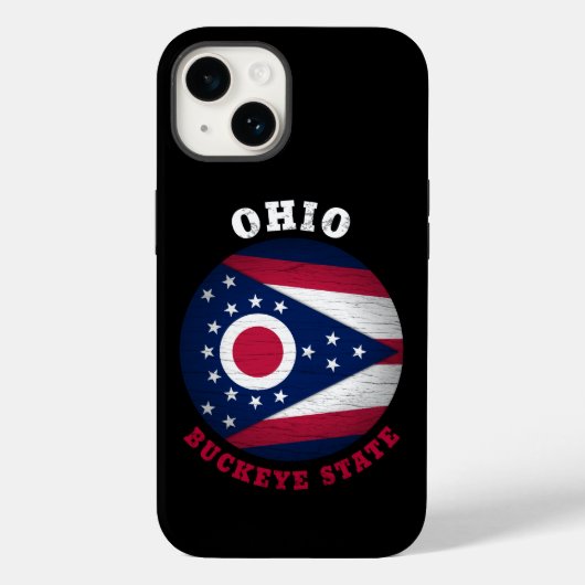 OHIO BUCKEYE STATE FLAG Case-Mate iPhone CASE (Achterkant)