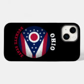 OHIO BUCKEYE STATE FLAG Case-Mate iPhone CASE (Achterkant (horizontaal))
