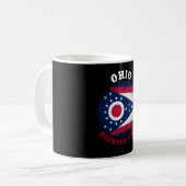 OHIO BUCKEYE STATE FLAG KOFFIEMOK (Voorkant links)