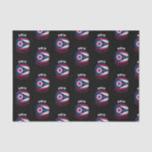 OHIO BUCKEYE STATE FLAG TISSUEPAPIER (Voorkant)