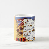 Ohio Buckeye State Postcard Mok (Center)