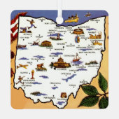  Ohio Buckeye State Postcard Ornament (Achterkant)