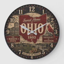 Ohio Buckeye State Rustic Farmhouse Vintage
