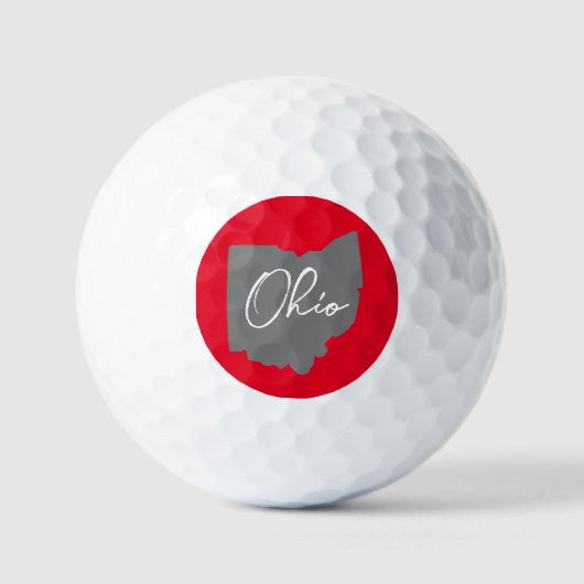 Ohio Buckeye Trots Golfballen (Voorkant)