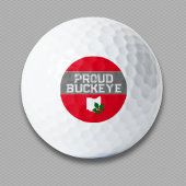 Ohio Buckeye Trots Golfballen