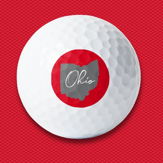 Ohio Buckeye Trots Golfballen