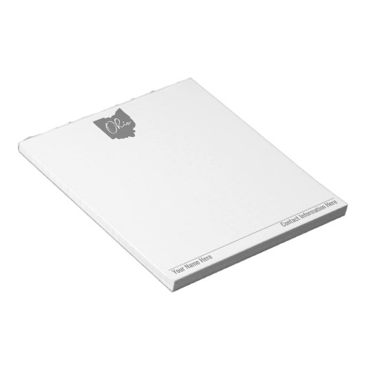 Ohio Buckeye Trots Notitieblok (Schuin)