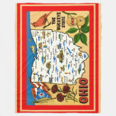 Ohio Buckeye Vliesdeken Fleece Deken (Voorkant)