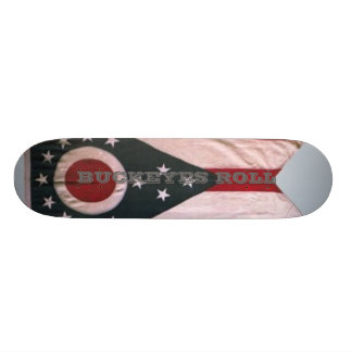 OHIO, BUCKEYES ROLL SKATEBOARD