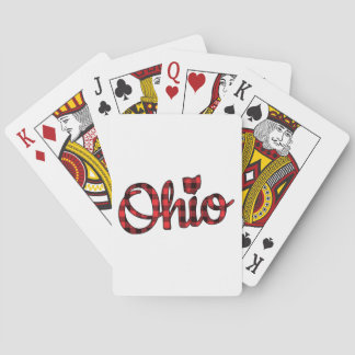 Ohio Buffalo met kerstmis Ohio Pride Buckeye St Pokerkaarten
