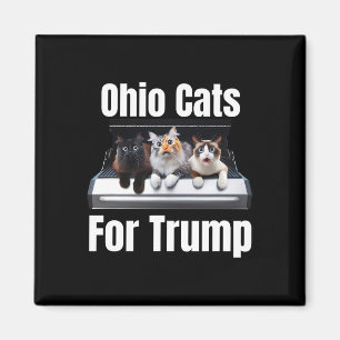 Ohio Cats voor Trump - Grappige politieke kat Magneet