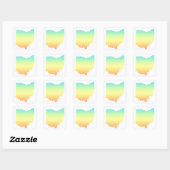 ohio chill fade vierkante sticker (Vel)