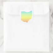 ohio chill fade vierkante sticker (Tas)