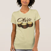 Ohio Chocolate Peanut Butter Buckeye Nut Snoep OH T-shirt (Voorkant)