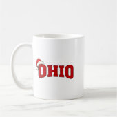 Ohio Christmas Santa Hat Retro Throwback Souvenir  Koffiemok (Links)