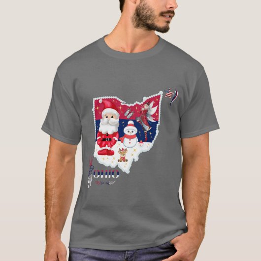 Ohio Christmas T-shirt (Voorkant)
