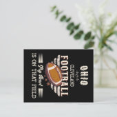 Ohio Cleveland Amerikaans Football Briefkaart (Staand voorkant)