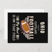 Ohio Cleveland Amerikaans Football Briefkaart (Voorkant / Achterkant)