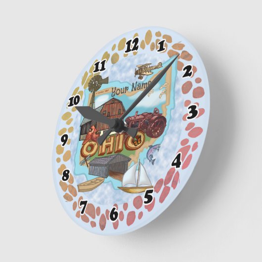 Ohio Clock Ronde Klok (Hoek)