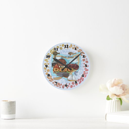 Ohio Clock Ronde Klok (Huis)