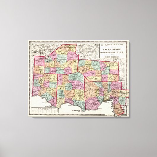 Ohio County Canvas Afdruk (Voorkant)