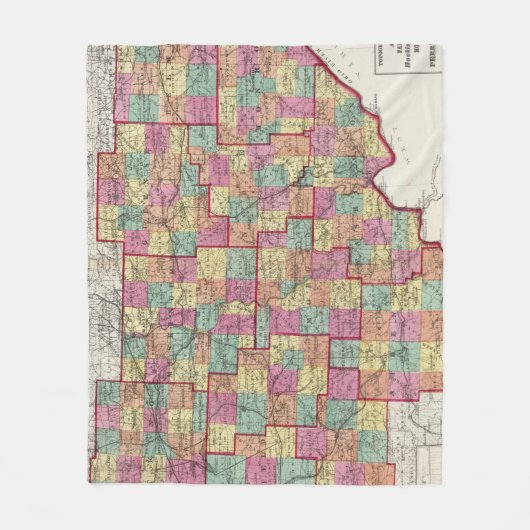 Ohio County Fleece Deken (Voorkant)