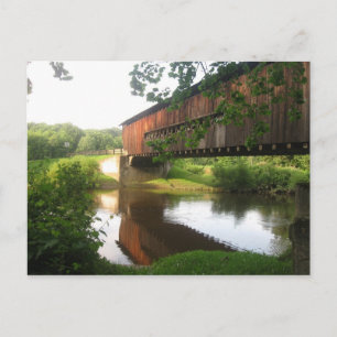 Ohio Covered Bridge and Stream Briefkaart