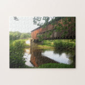 Ohio Covered Bridge en Stream Legpuzzel (Horizontaal)