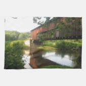Ohio Covered Bridge en Stream Theedoek (Horizontaal)