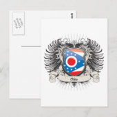 Ohio Crest Briefkaart (Voorkant / Achterkant)