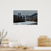 Ohio Crossing in de Winter Poster (Keuken)