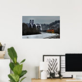 Ohio Crossing in de Winter Poster (Thuiskantoor)
