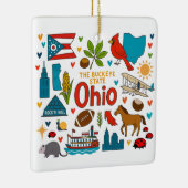 Ohio Custom Family Trip Christmas Keramisch Ornament (Rechts)